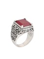 thumb Retro style Square AAA Resin Alloy Ring 0