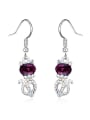 thumb Fashion Little Cat Shiny austrian Crystals Alloy Earring 2