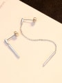 thumb Sterling Silver simple asymmetrical studs 0