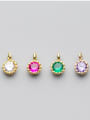thumb 925 Sterling Silver With 18k Gold Plated Cute Round Charms 0