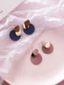 thumb Alloy With Rose Gold Plated Simplistic Geometric Drop Earrings 2