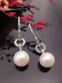 thumb Fashion Freshwater Pearl Zircon hook earring 0