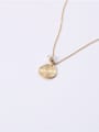 thumb Titanium With Gold Plated Simplistic Round Necklaces 4