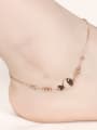 thumb Simple Rose Gold Plated Titanium Anklet 1