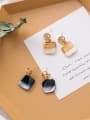 thumb Alloy With Imitation Gold Plated Simplistic Geometric Drop Earrings 1