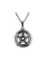 thumb Punk Hexagram Tyre Necklace 0