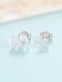 thumb 925 Sterling Silver With Glossy  Cartoon elephant   Stud Earrings 0