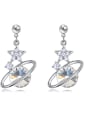 thumb Fashion Cubic austrian Crystals Star Alloy Earrings 2