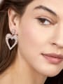 thumb Elegance of Temperament Sweetly Women Heart-shape Stud Earrings 1