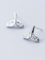 thumb S925 silver beauty tail fish earrings, female diamonds, dream fish, sea animals, sweet Earrings E9377 4
