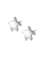 thumb Elegant 925 Silver Star Shaped Women Stud Earrings 0