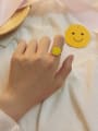 thumb Personalized Smiling Face Opening Ring 1