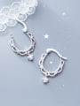 thumb 925 Sterling Silver With Silver Plated Fashion Lace Clip On Earrings 0