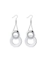 thumb Exaggerated Double Hollow Round Earrings 0