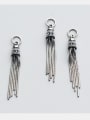 thumb 925 Sterling Silver With Antique Silver Plated Personality tassel Charms 1