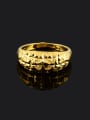 thumb Fashionable 24K Gold Plated Geometric Copper Ring 1