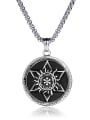 thumb Stainless Steel With Antique Silver Plated Trendy Star of david Necklaces 0