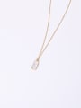 thumb Titanium With Gold Plated Simplistic Geometric Necklaces 2
