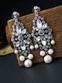 thumb Exquisite Artificial Pearl Drop Cluster earring 2