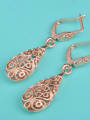 thumb Rose Gold Plated Fashion Hollow Drop Earrings 2