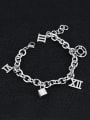 thumb Simple Roman Numerals Decorations Titanium Bracelet 2