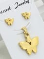 thumb Gold Plated Butterfly Fashion Set 0