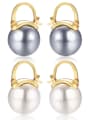 thumb Stainless Steel Fashion  Imitation Pearl Stud Earrings 0