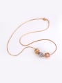 thumb Copper Alloy Multi-gold Plated Ethnic style Hollow Beads Necklace 2