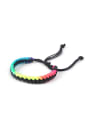 thumb Colorful Woven Polyamide Fashion Stretch Bracelet 1