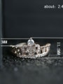 thumb Copper WithCubic Zirconia Fashion Crown Band Rings 3