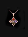 thumb Classical Style AAA Colorful Zircons Necklace 0