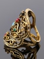 thumb Retro Exaggerated style Hollow Resin stones Alloy Ring 3