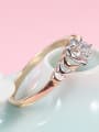 thumb Copper Alloy Multi-gold Plated Fashion Heart-shaped Zircon Ring 1