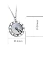 thumb 925 Sterling Silver With Shell Roman digital clock  Necklaces 1