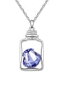thumb Personalized Shell-shaped austrian crystal Pendant Alloy Necklace 2