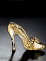 thumb Gold Plated High-heeled Shoes Brooch 1