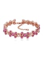 thumb Exquisite Shiny austrian Crystals Rose Gold Plated Bracelet 2