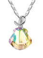 thumb Simple Shell-shaped austrian Crystal Alloy Necklace 1
