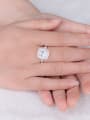 thumb 2018 Platinum Plated Zircon Engagement Ring 2