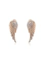 thumb Delicate Wing Shaped Austria Crystal Stud Earrings 0