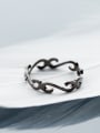 thumb Personality Flower Vine Shaped Open Design S925 Silver Ring 1