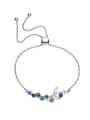 thumb S925 Silver Colorful Crystal Bracelet 0