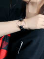 thumb Simple Round Black Artificial Leather Bracelet 1