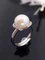 thumb Fashion Freshwater Pearl Flower-shaped Ring 2