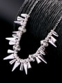 thumb Fashion Rivets-Shaped Zircon Western Style Alloy Necklace 1