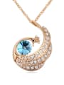 thumb Fashion Cubic austrian Crystals Peacock Alloy Necklace 4