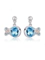 thumb Personalized Fish Austria Crystal Stud Earrings 0