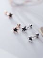 thumb 925 Sterling Silver With Acrylic  Cute Star Stud Earrings 2
