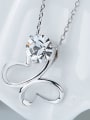 thumb Fashion Hollow Butterfly austrian Crystal 925 Silver Necklace 2