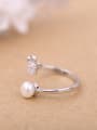 thumb Freshwater Pearl Crown Opening Ring 3